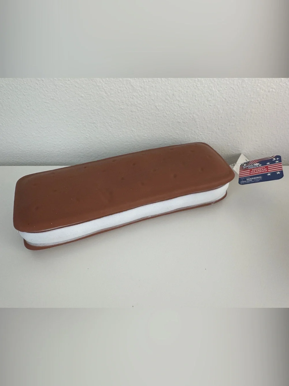 Giant Squishy ICE CREAM SANDWICH Sunny Days Fidget- Kids Sensory Squeeze Toy